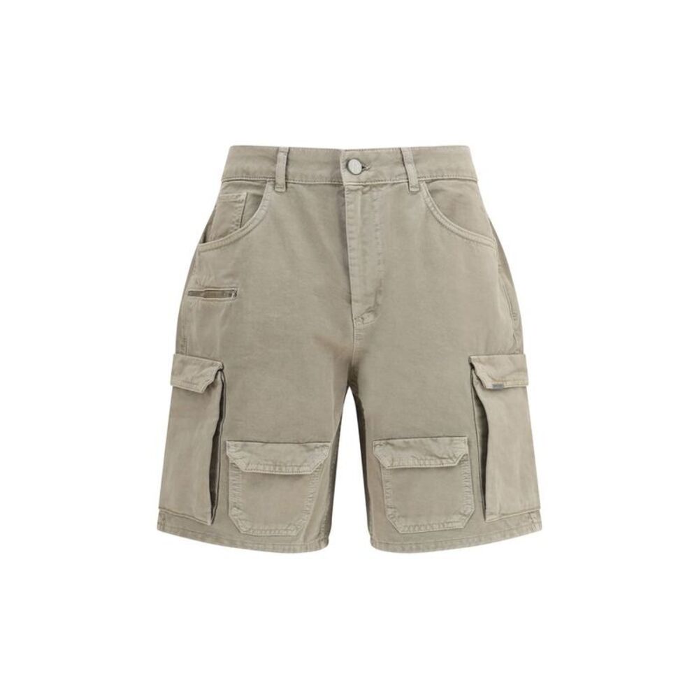 Represent Beige Cotton Bermuda Men's Shorts